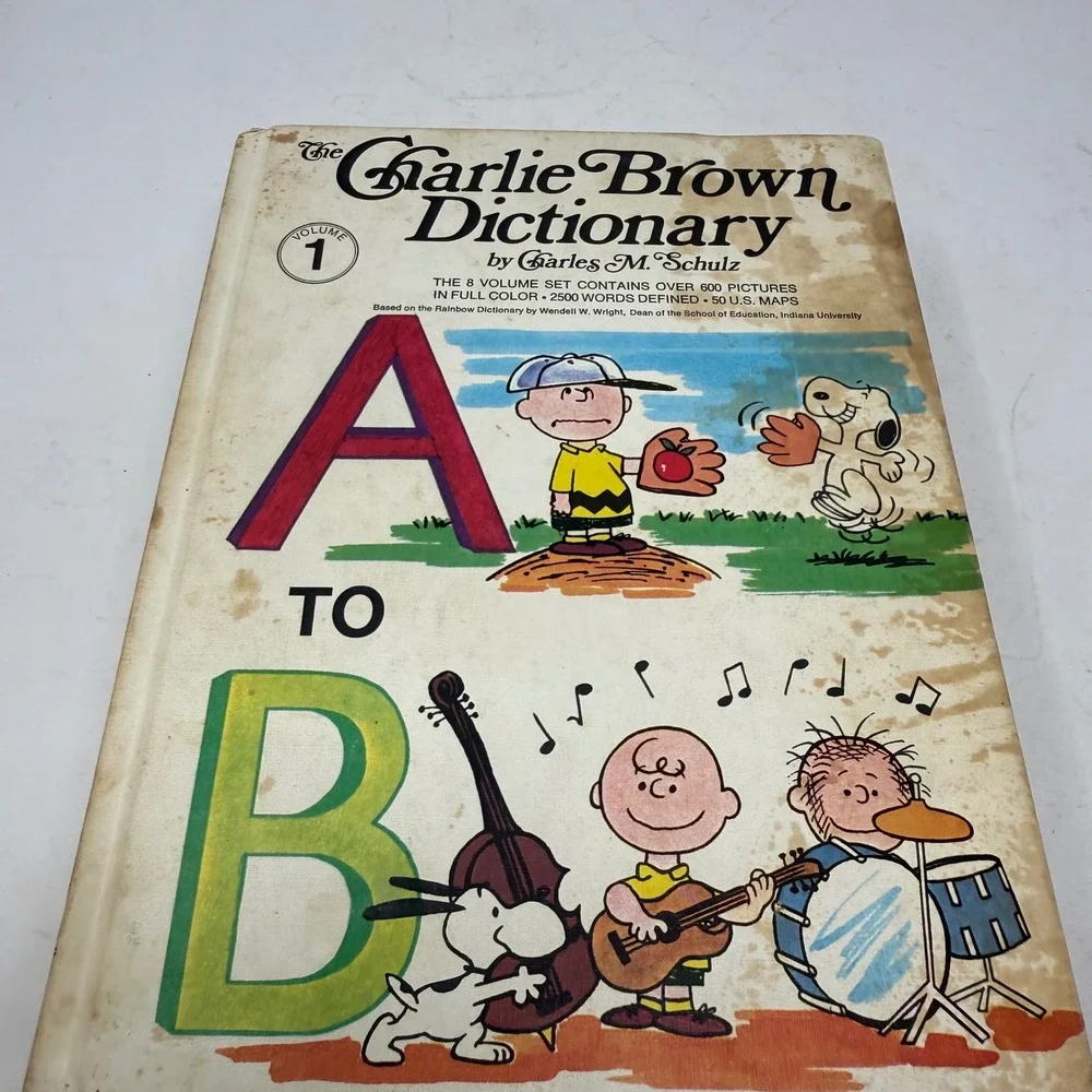 VTG 1973 Charlie Brown Dictionary Complete 8 Volume Set Charles M Schulz Peanuts